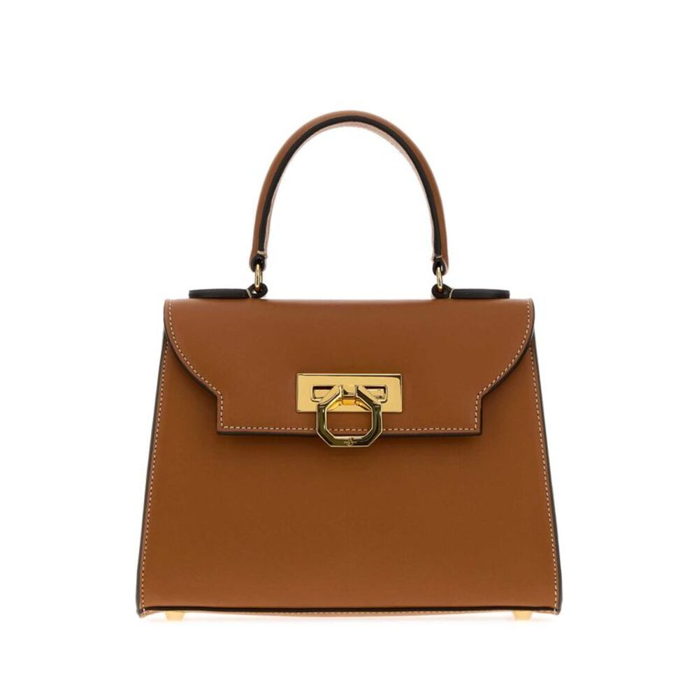 Carbotti Women Camel Leather Erika Handbag